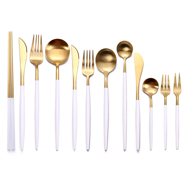 Eco Reusable Stainless Steel Restaurant Matte Gold Plated Cutlery set, Silver, gold, rose gold, blue, pink, black
Eco Reusable Stainless Steel Restaurant Matte Gold Plated Cutlery set, Silver, gold, rose gold, blue, pink, black