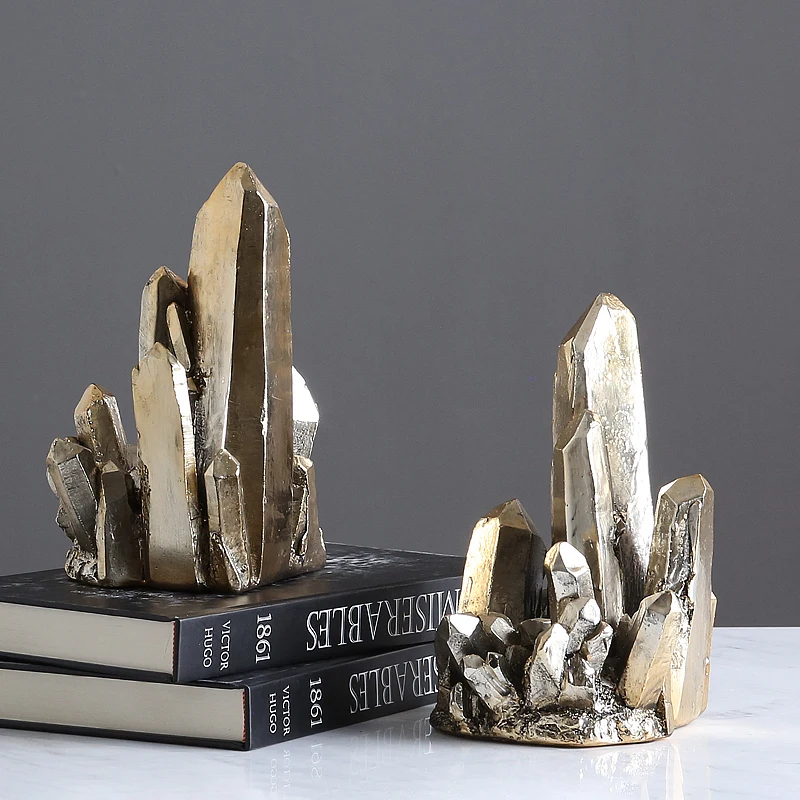 Home Decor Accessories Modern Abstract Stone Sculptures Resin Bookends Decorative Bookends, Gold
Home Decor Accessories Modern Abstract Stone Sculptures Resin Bookends Decorative Bookends, Gold