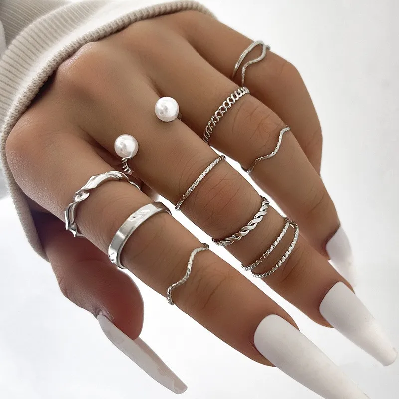 Wholesale Fashion Hot Sale Gold Plated Inlaid Pearl Geometric Ring Set Jewelry For Women
Wholesale Fashion Hot Sale Gold Plated Inlaid Pearl Geometric Ring Set Jewelry For Women