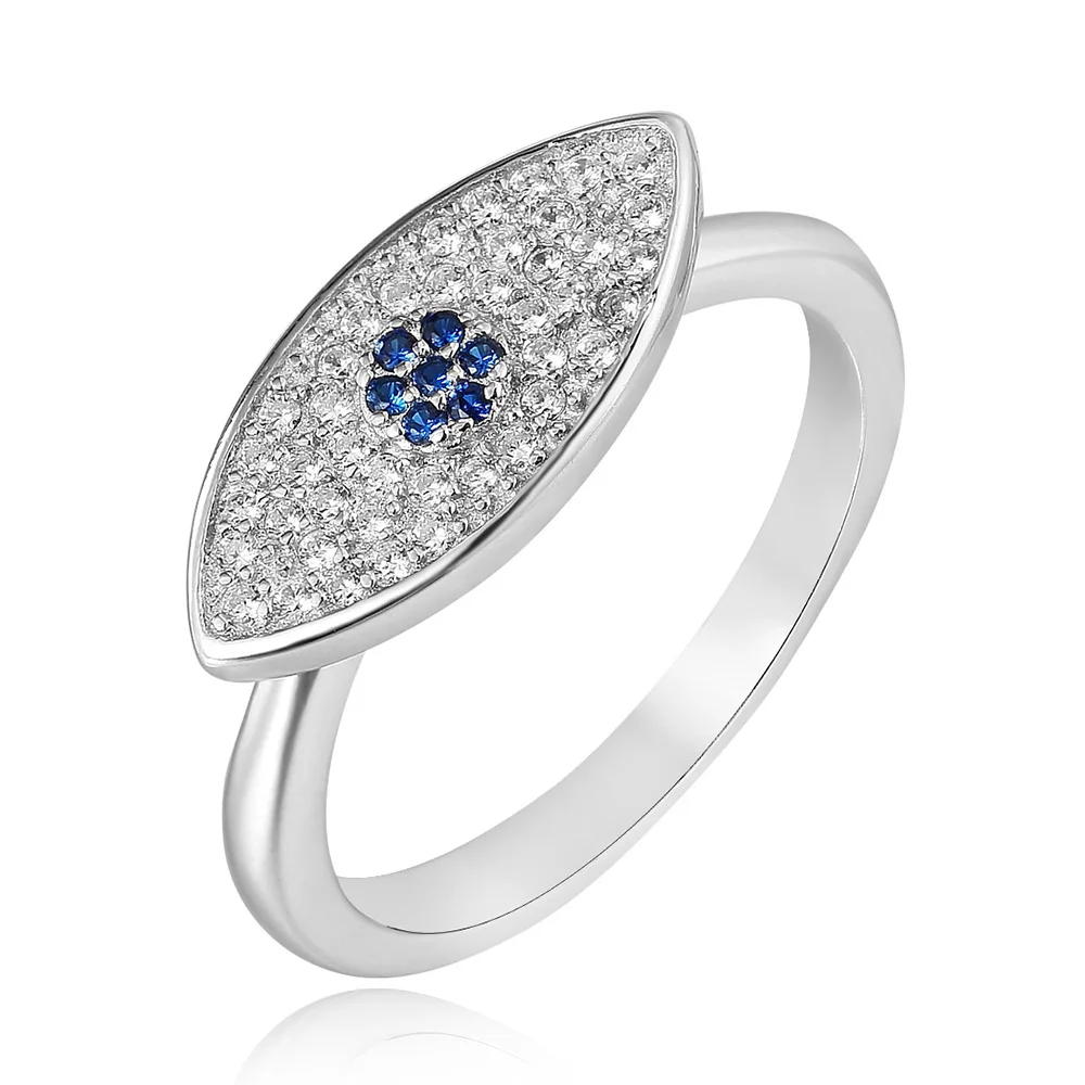 Cubic Zirconia Evil Eye Jewelry Protection Lucky Birthday Gift Ring 925 Sterling Silver Turkish Evil Eye Rings for Women
Cubic Zirconia Evil Eye Jewelry Protection Lucky Birthday Gift Ring 925 Sterling Silver Turkish Evil Eye Rings for Women