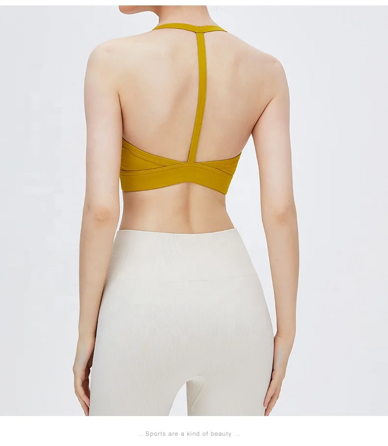 2022 New Unique Sexy Y Back Sports Bra for Woman Padded Spaghetti Straps Gym Running Workout Yoga Bra, Yellow/pink/white/black
2022 New Unique Sexy Y Back Sports Bra for Woman Padded Spaghetti Straps Gym Running Workout Yoga Bra, Yellow/pink/white/black