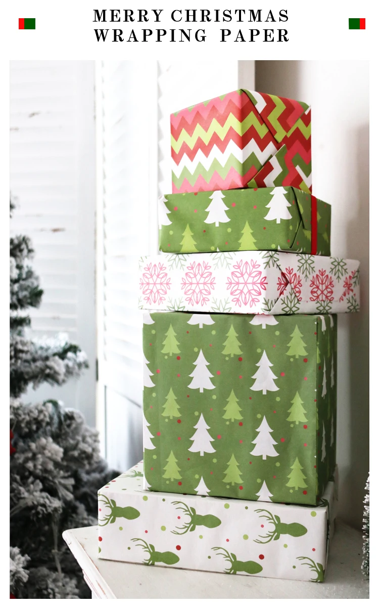 christmas design gift wrapping paper rolls pretty printed gift