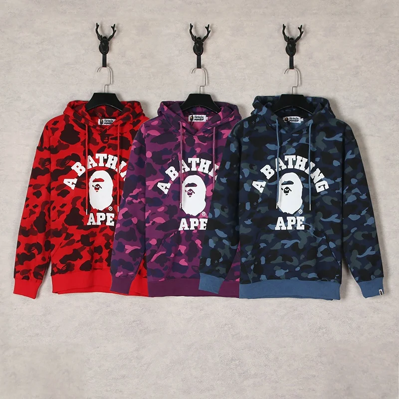 European American high street trend high quality bape men's 100 cotton camouflage shark hoodie hooded jacket
European American high street trend high quality bape men's 100 cotton camouflage shark hoodie hooded jacket