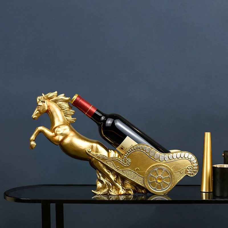 European Creative Animal Horse Wine Rack Ornament Funny Personalized Resin Home Decor, Blue , gold
European Creative Animal Horse Wine Rack Ornament Funny Personalized Resin Home Decor, Blue , gold