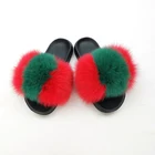 2020 New Invention Wholesale ladies fur slides furry sandals fur slippers for women
