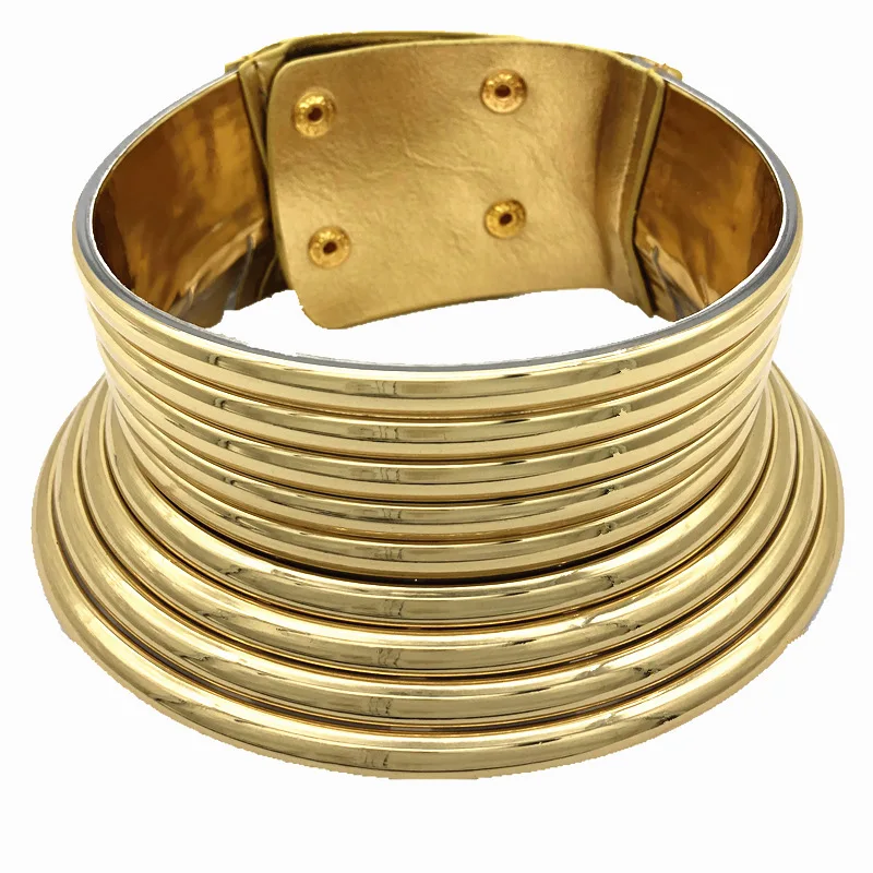 Fashionable Africa Choker Necklace Vintage Silver Metal Collar Necklace Oversized African Women Neck, Colorful
Fashionable Africa Choker Necklace Vintage Silver Metal Collar Necklace Oversized African Women Neck, Colorful