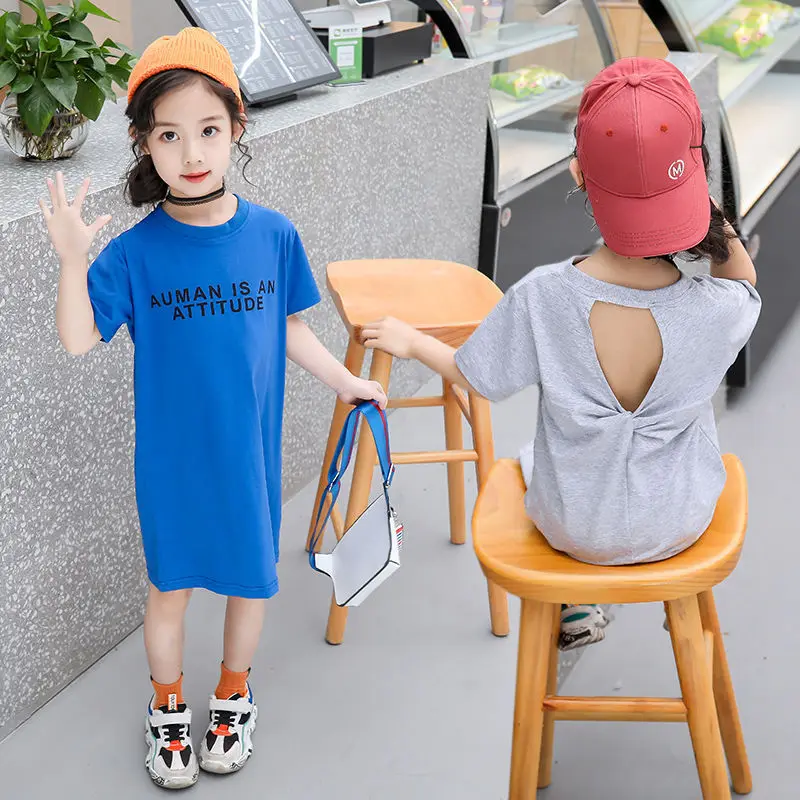 R181716 summer girls' dresses short sleeve sport t shirt clothes infant baby girl casual letter print clothing Korean design
R181716 summer girls' dresses short sleeve sport t shirt clothes infant baby girl casual letter print clothing Korean design