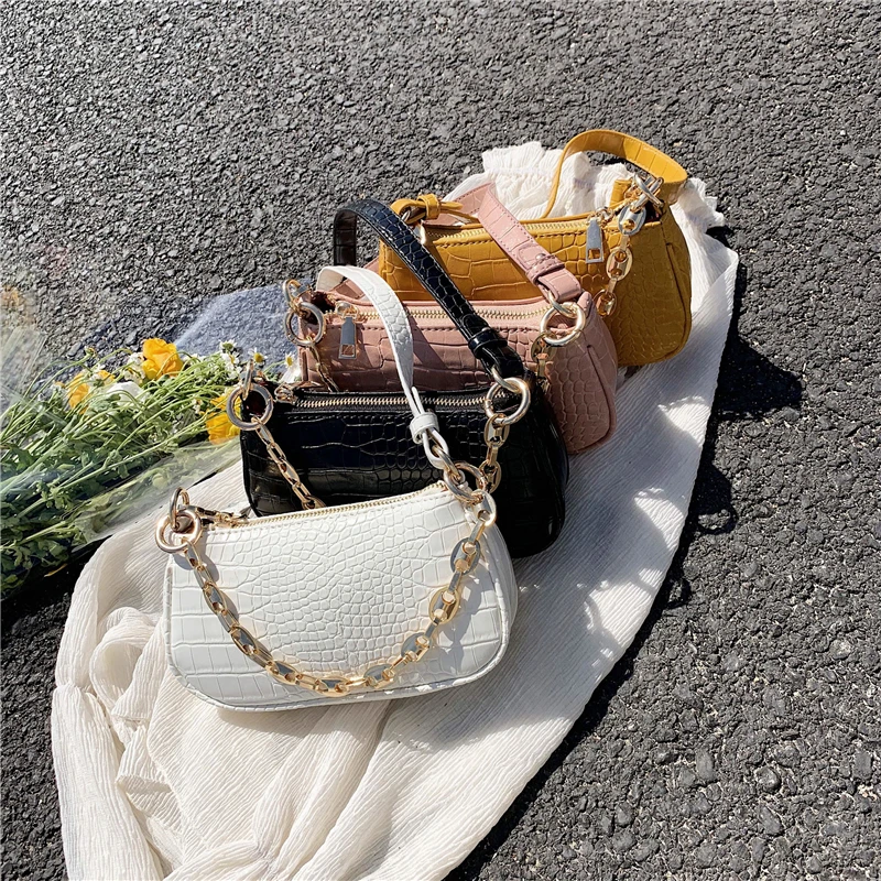 New Fashion Luxury French Style Crocodile Pattern Shoulder Bag Handbag Ladies Bag for Women
New Fashion Luxury French Style Crocodile Pattern Shoulder Bag Handbag Ladies Bag for Women