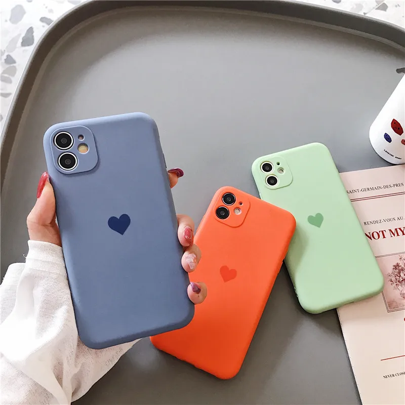 Frosted Lens protection Silicone heart phone case for iphone 12 11 pro max mini x xr xs max 8 7 6 6s plus se 2020 cases Soft Tpu
Frosted Lens protection Silicone heart phone case for iphone 12 11 pro max mini x xr xs max 8 7 6 6s plus se 2020 cases Soft Tpu
