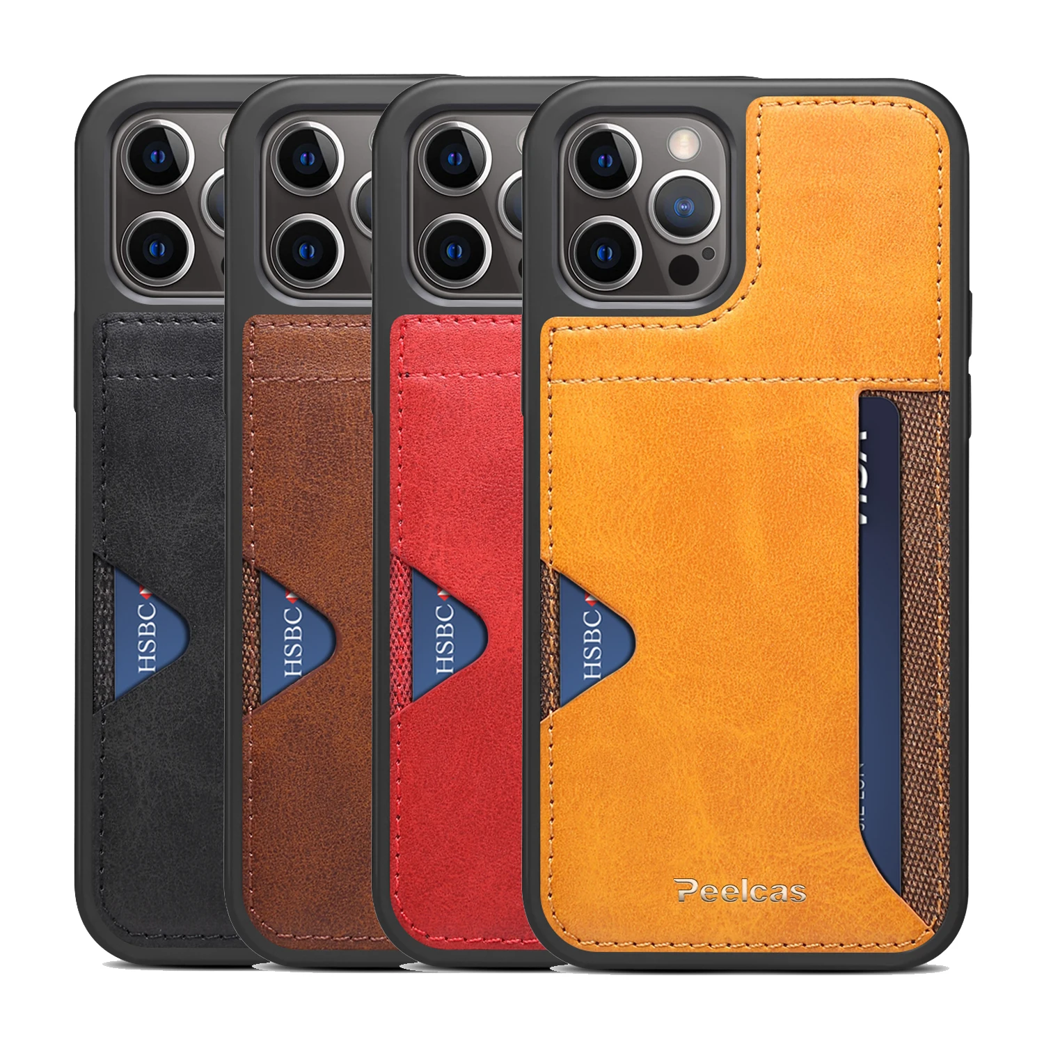 Peelcas shockproof fashion personalize unique branded wallet card slot designer customvwholesale leather luxury cell phone case
Peelcas shockproof fashion personalize unique branded wallet card slot designer customvwholesale leather luxury cell phone case