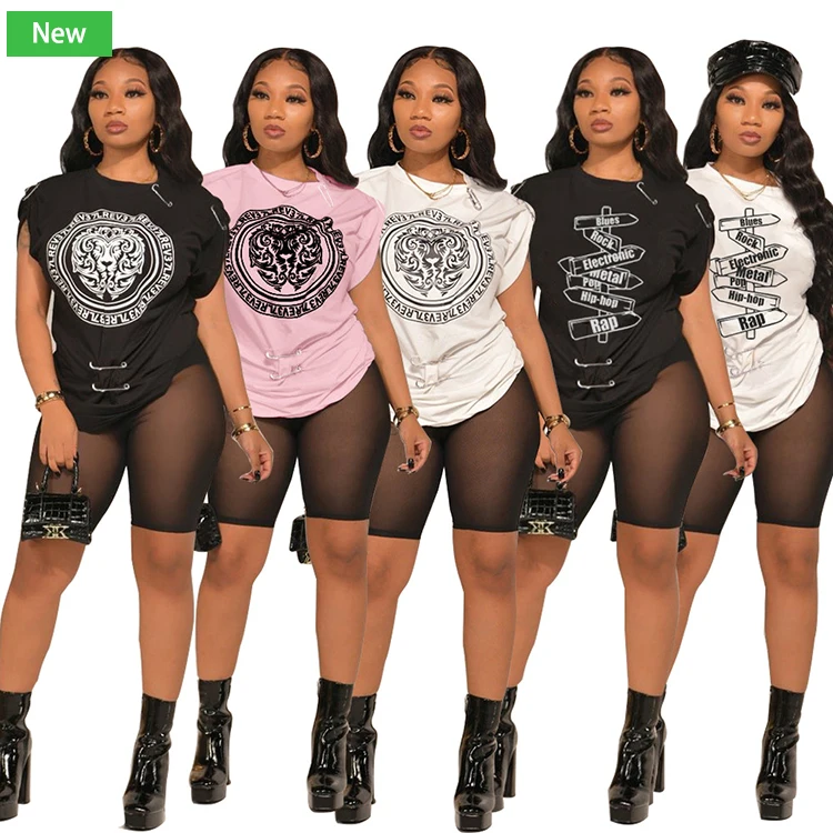 Cheap and fashion women's top two piece casual outfits sexy t-shirt and mesh shorts set for women, Picture color
Cheap and fashion women's top two piece casual outfits sexy t-shirt and mesh shorts set for women, Picture color