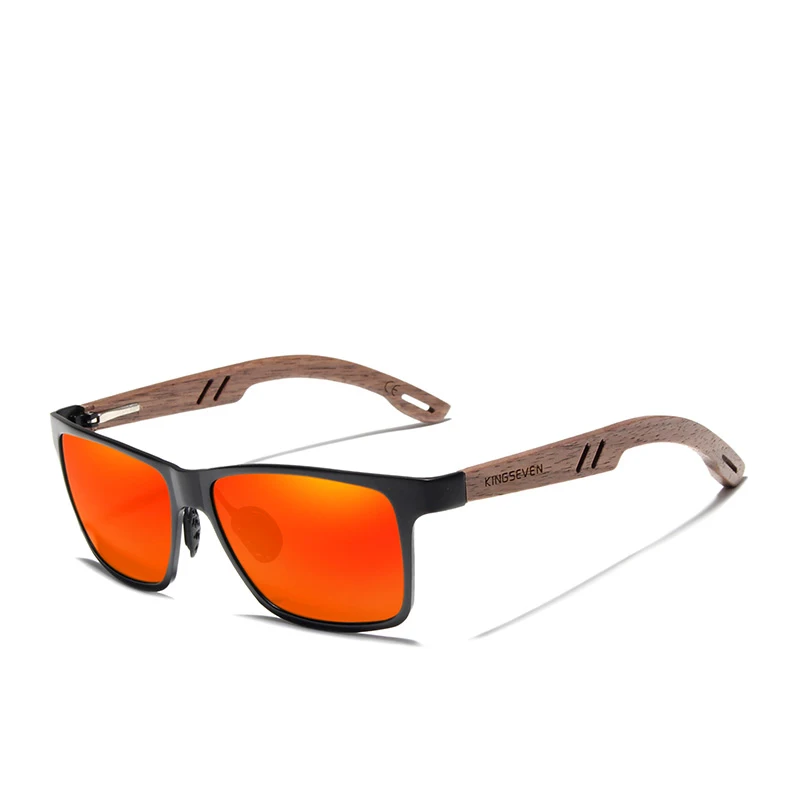KINGSEVEN Glasses Men Brand New Design Aluminum+Walnut Wooden Handmade Sun Glasses For Men Polarized Eyewear Glasses Women 5507, 4 colors
KINGSEVEN Glasses Men Brand New Design Aluminum+Walnut Wooden Handmade Sun Glasses For Men Polarized Eyewear Glasses Women 5507, 4 colors