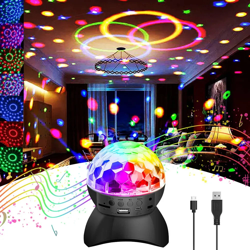 LED Stage Light With Wireless Bluetooth Speaker for Party Bar Club Rechargeable RGB Crystal Magic Ball Light Disco Light
LED Stage Light With Wireless Bluetooth Speaker for Party Bar Club Rechargeable RGB Crystal Magic Ball Light Disco Light