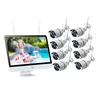 15.6" LCD Monitor 8CH 1080P CCTV Wifi NVR Wholesale Wireless Security Camera System