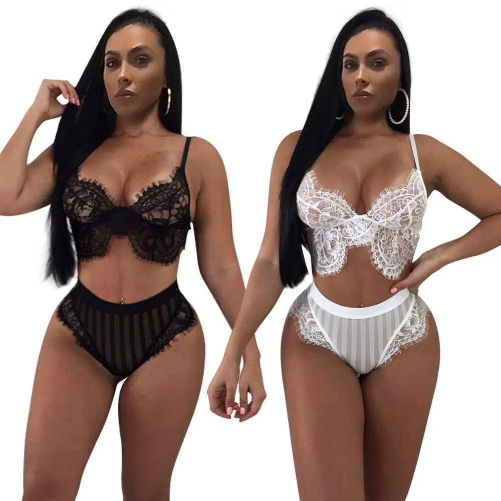 Plus Size See-through Transparent Lady Lace Sexy Lingerie Women Bra And Panty Sets, Shown
Plus Size See-through Transparent Lady Lace Sexy Lingerie Women Bra And Panty Sets, Shown