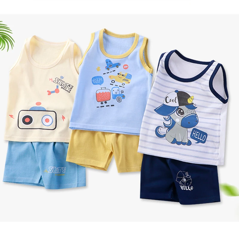 Cheap toddler kids summer cotton sleeveless suit cartoon baby boy clothes set little girls clothing sets children wholesale
Cheap toddler kids summer cotton sleeveless suit cartoon baby boy clothes set little girls clothing sets children wholesale