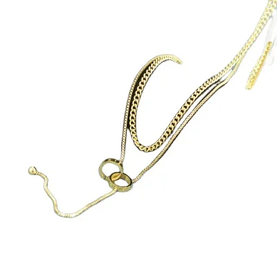 18K Gold Plated Sweater Chain Multi layers Two Hollow Circle Roman Numeral Pendant Necklace Titanium Steel Chain Choker Necklace
18K Gold Plated Sweater Chain Multi layers Two Hollow Circle Roman Numeral Pendant Necklace Titanium Steel Chain Choker Necklace