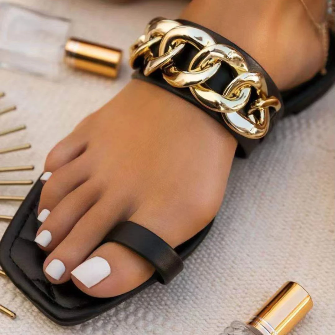 Summer Fashion Women's Square Toe Slipper Sandals Sandalias de mujer, Customized color
Summer Fashion Women's Square Toe Slipper Sandals Sandalias de mujer, Customized color