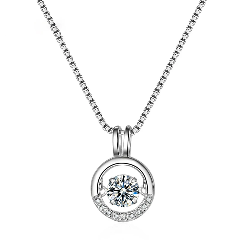 Minimalist S925 Sterling Silver CZ Zircon Round Circle Pendant Necklace Pure Silver Cubic Zirconia Box Chain Necklace For Women
Minimalist S925 Sterling Silver CZ Zircon Round Circle Pendant Necklace Pure Silver Cubic Zirconia Box Chain Necklace For Women