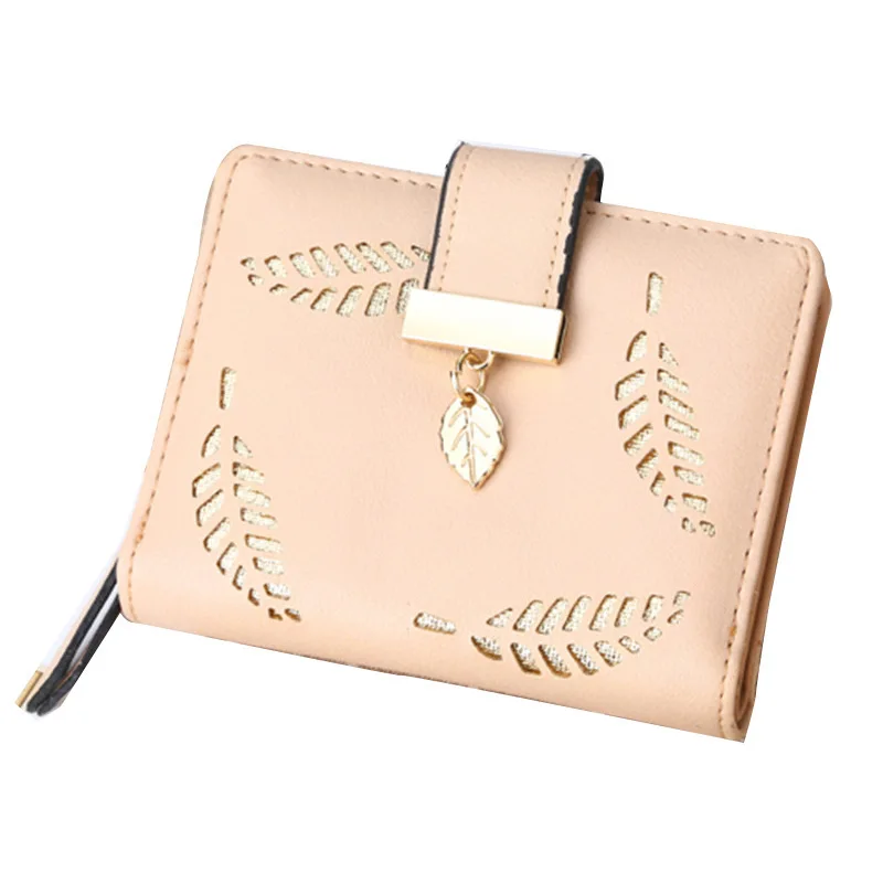 2020 new style Korean short wallet ladies zipper buckle hollow leaf small wallet wallet card holder factory wholesale
2020 new style Korean short wallet ladies zipper buckle hollow leaf small wallet wallet card holder factory wholesale