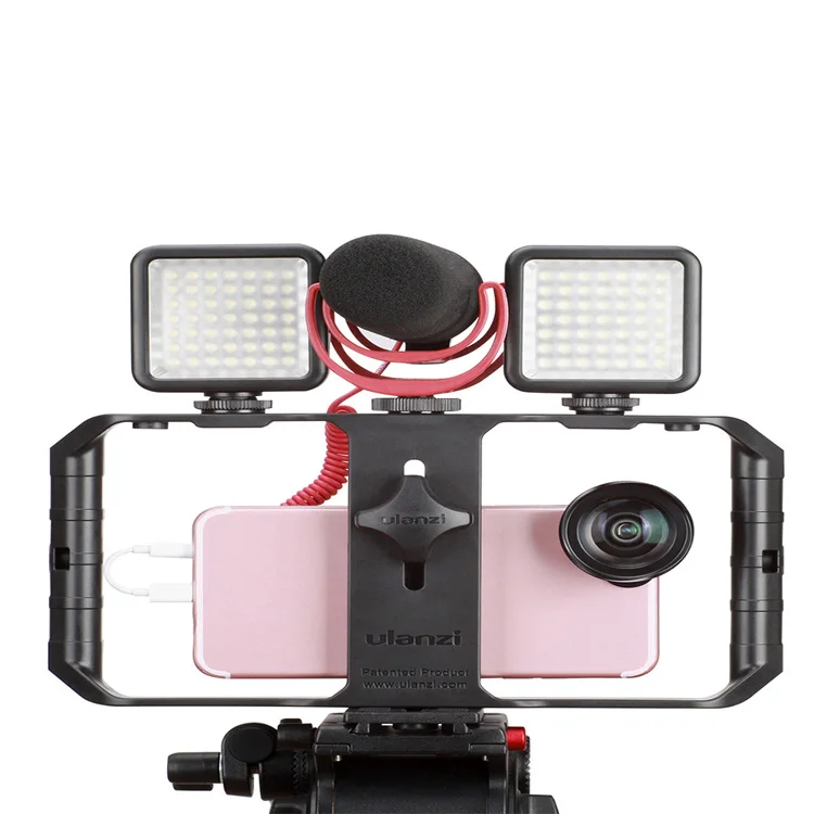 Ulanzi U-Rig Pro Universal Smartphone Video Rig Kit Smartphone Filmmaker Cage 3 Shoe mount, Black
Ulanzi U-Rig Pro Universal Smartphone Video Rig Kit Smartphone Filmmaker Cage 3 Shoe mount, Black