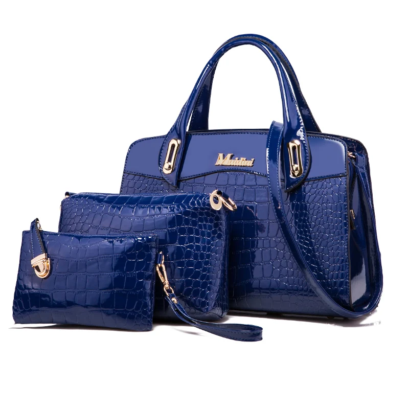 Ladies handbags PU material European style wholesale women gender 3 pieces bag sets
Ladies handbags PU material European style wholesale women gender 3 pieces bag sets