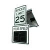 yellow solar road speed sign, canadian solar smily speed limit sign, radar speed sign