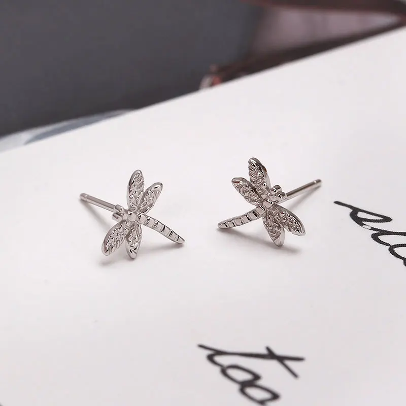 High Quality Best Selling S925 Sterling Silver Dragonfly Stud Earrings 925 Sterling Silver Dragonfly Earrings For Party
High Quality Best Selling S925 Sterling Silver Dragonfly Stud Earrings 925 Sterling Silver Dragonfly Earrings For Party