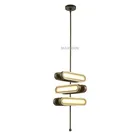 MARSDEN european commercial metal brass led pendant light for lobby