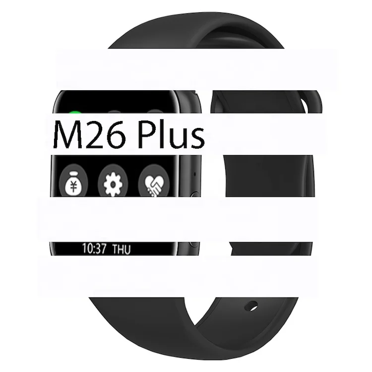 Original Waterproof Smart Watch M26plus 1.77 inch Screen Wrist Band Fitness Tracker M26 Plus Smart Watch with Wireless Charging
Original Waterproof Smart Watch M26plus 1.77 inch Screen Wrist Band Fitness Tracker M26 Plus Smart Watch with Wireless Charging