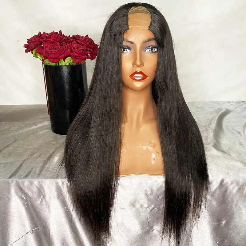Silky Straight Wig Human Hair 130%Density High Quality Brazilian Hair Wigs For Black Women 2x4Inch Middle Part U Part Wig
Silky Straight Wig Human Hair 130%Density High Quality Brazilian Hair Wigs For Black Women 2x4Inch Middle Part U Part Wig