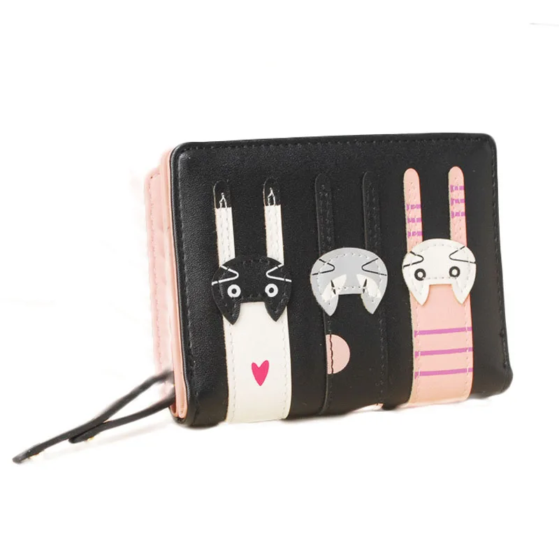 New Korean Version PU Leather Cute 3 Cartoon Cats Short Two Fold Zipper Coin Purse Clutch Casual Wallets
New Korean Version PU Leather Cute 3 Cartoon Cats Short Two Fold Zipper Coin Purse Clutch Casual Wallets