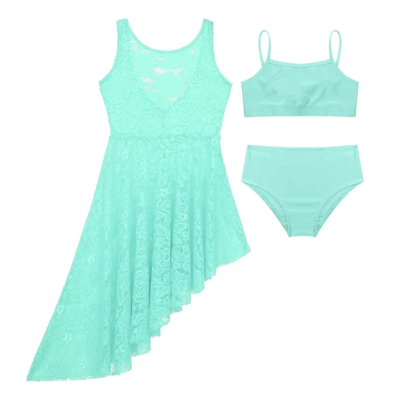 Kids Girls Dress Suit Lace Asymmetric Dress With Sleeveless Tops And Bottoms Three-pieces Dance Outfits
Kids Girls Dress Suit Lace Asymmetric Dress With Sleeveless Tops And Bottoms Three-pieces Dance Outfits