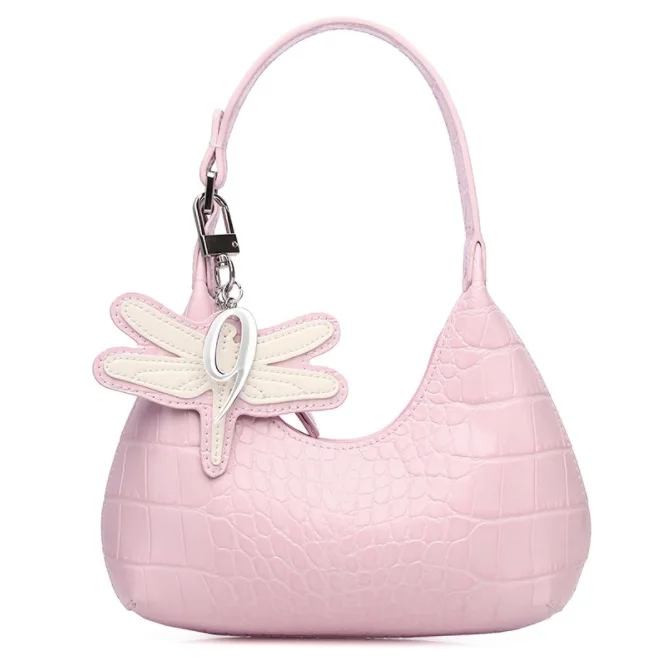 2021Pink girls armpit crocodile pattern genuine leather underarm ladies shoulder bag women hand bags mini handbags lady, Customizable
2021Pink girls armpit crocodile pattern genuine leather underarm ladies shoulder bag women hand bags mini handbags lady, Customizable