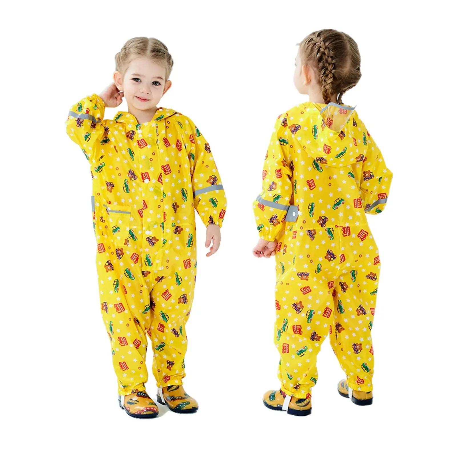 Custom Logo Cartoon Yellow Raincoats Child Rainwear Rain Coats For Children Kids, Customized color
Custom Logo Cartoon Yellow Raincoats Child Rainwear Rain Coats For Children Kids, Customized color