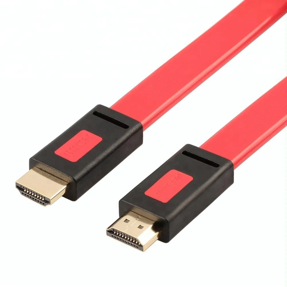 

ULT-unite High Speed HDMI Cable 1m 1.5m 2m 3m 5m 10m 4K Flat HDMI Cord, Red/purple