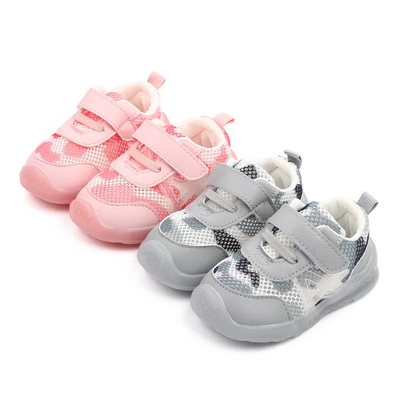 Baby Sports Casual Shoes Breathable Mesh Rubber Sole Kids Toddler Shoes Unisex, Pink/grey 
Baby Sports Casual Shoes Breathable Mesh Rubber Sole Kids Toddler Shoes Unisex, Pink/grey