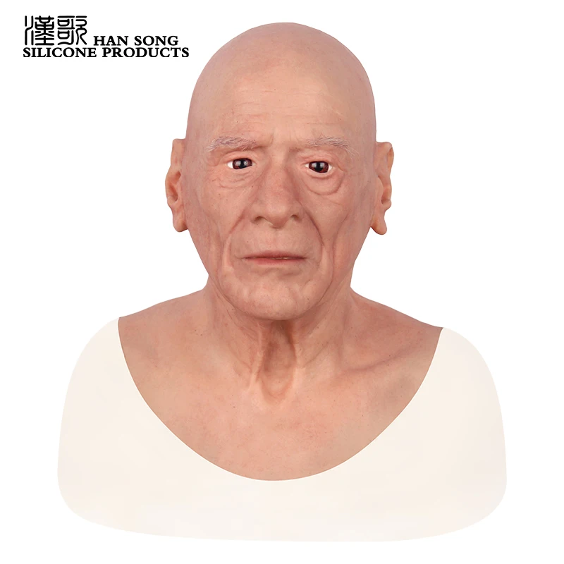 Old man Party Masquerade Props Human Halloween Face Silicone Realistic Full Head Mask, Nude skin (other color)
Old man Party Masquerade Props Human Halloween Face Silicone Realistic Full Head Mask, Nude skin (other color)