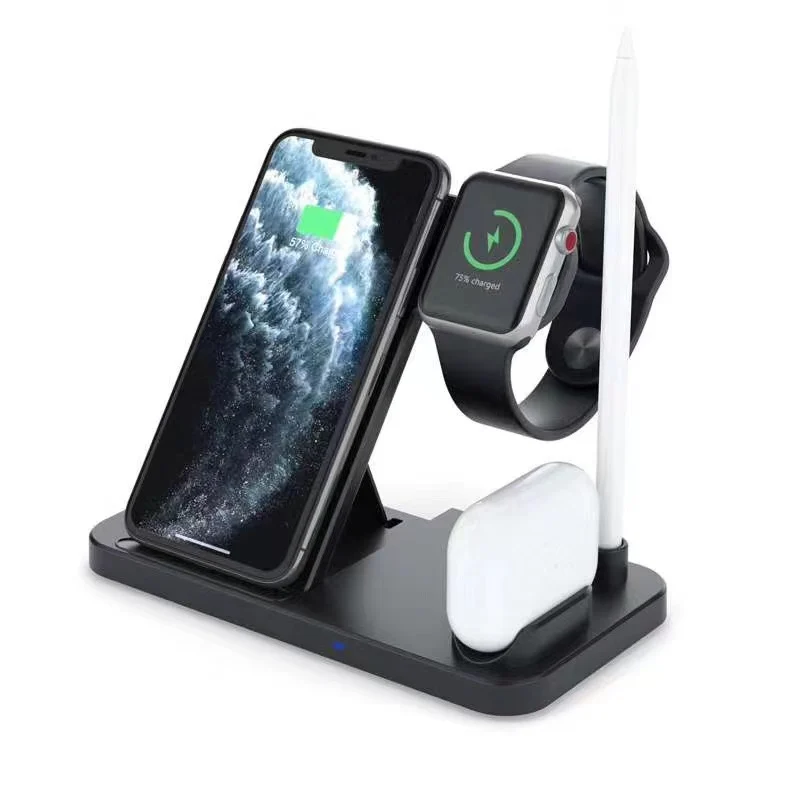 Foldable 4in1 charging dock station 3 in 1 wireless charger station for Apple iPhone
Foldable 4in1 charging dock station 3 in 1 wireless charger station for Apple iPhone