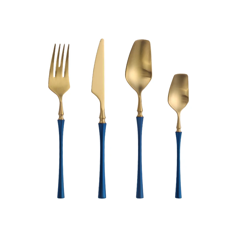 Wholesale Reusable Classical Luxury Stainless Steel Dinnerware Sets Wedding Restaurant Cutlery Sets, Gold blue
Wholesale Reusable Classical Luxury Stainless Steel Dinnerware Sets Wedding Restaurant Cutlery Sets, Gold blue
