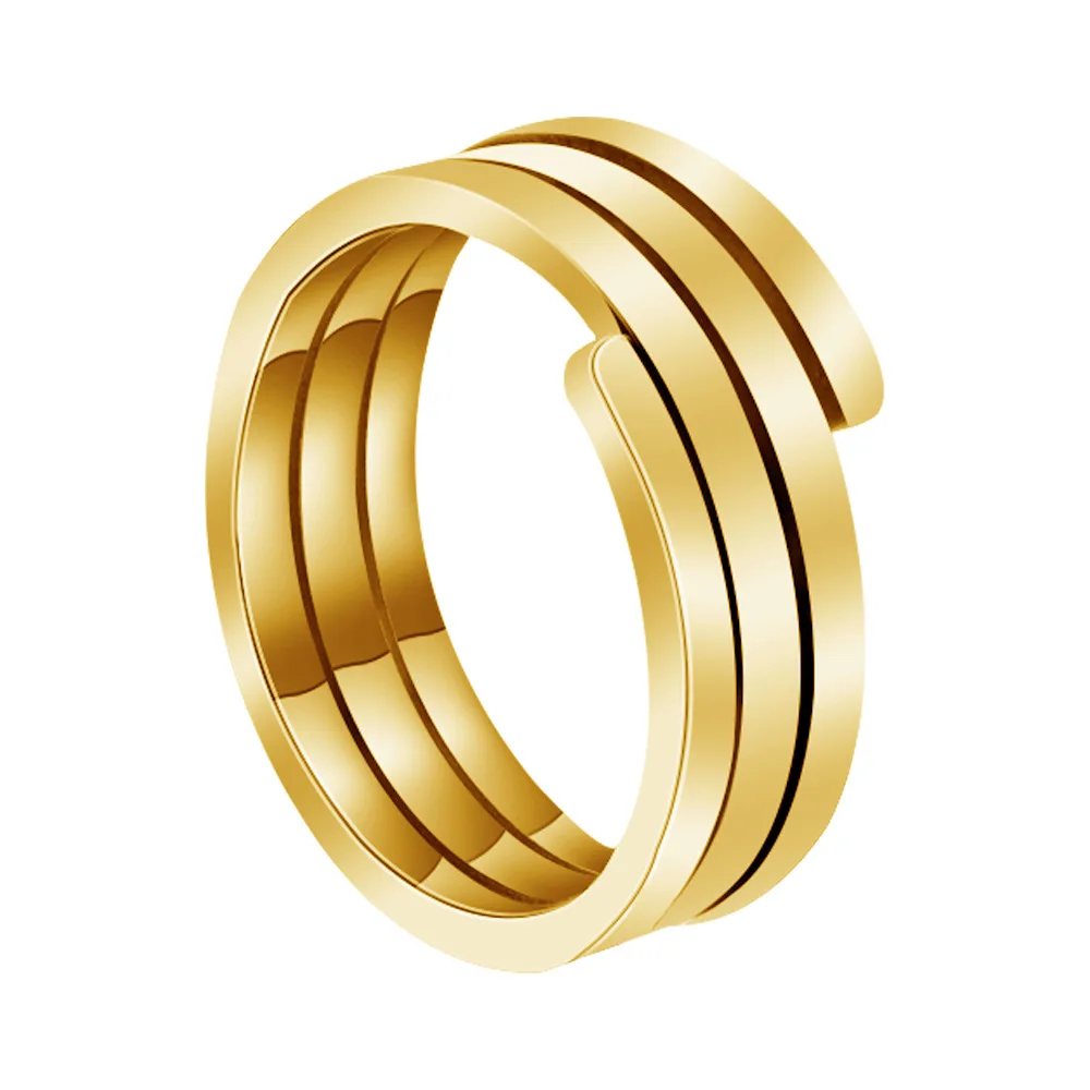 New Design Rings Jewelry Simple Stainless Steel Adjustable Finger Ring for Men Women
New Design Rings Jewelry Simple Stainless Steel Adjustable Finger Ring for Men Women