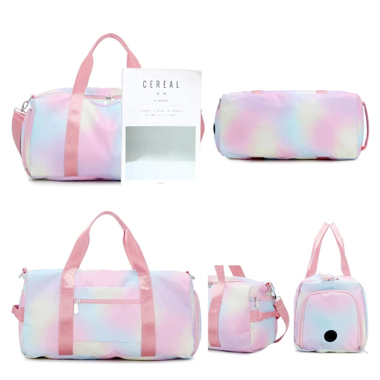 Women's Travel Bags Sport Pink Rainbow Sweet Duffel Bag Tie Dye Waterproof Girls Gym Bag With Sneaker Compartments
Women's Travel Bags Sport Pink Rainbow Sweet Duffel Bag Tie Dye Waterproof Girls Gym Bag With Sneaker Compartments