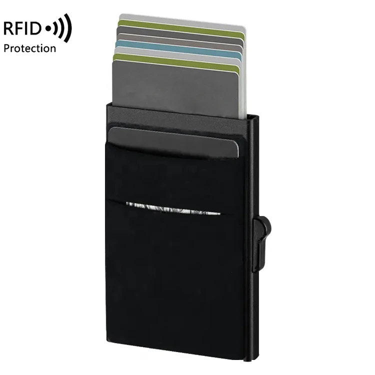 Front Pocket Business Card Case RFID Credit Card Holder Aluminum Metal Pop Up Slim Card Wallet
Front Pocket Business Card Case RFID Credit Card Holder Aluminum Metal Pop Up Slim Card Wallet