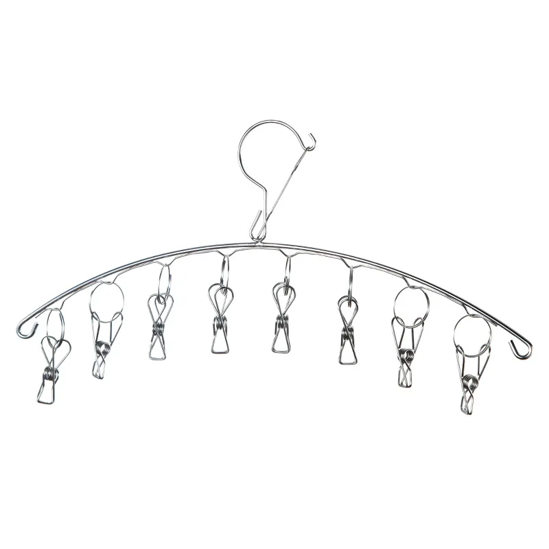 Hot Sales Socks Hanger With Clips Stainless Steel Clothes Hanger Sock Drying Hook Scarf Socks And Underwear Hanger, Silver
Hot Sales Socks Hanger With Clips Stainless Steel Clothes Hanger Sock Drying Hook Scarf Socks And Underwear Hanger, Silver