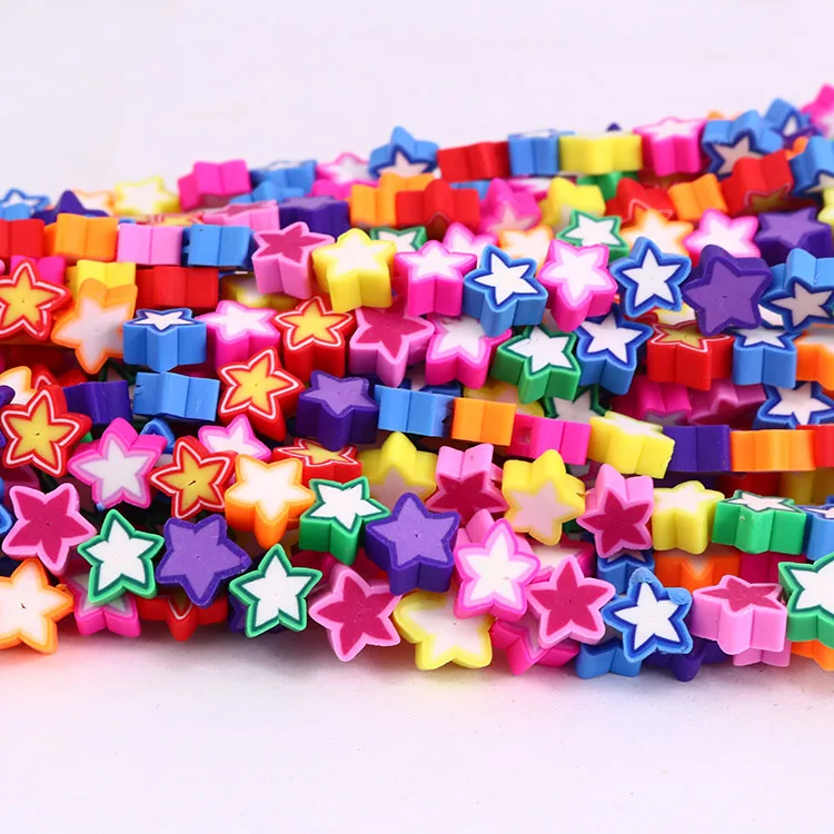 CC1873 Colorful Clay Jewelry Supplies Rainbow Polymer Clay Star Jewelry Spacer Beads
CC1873 Colorful Clay Jewelry Supplies Rainbow Polymer Clay Star Jewelry Spacer Beads