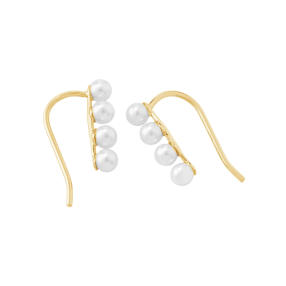 fine jewelry 925 sterling silver earrings 18k gold plated cuff pearl earrings for women
fine jewelry 925 sterling silver earrings 18k gold plated cuff pearl earrings for women