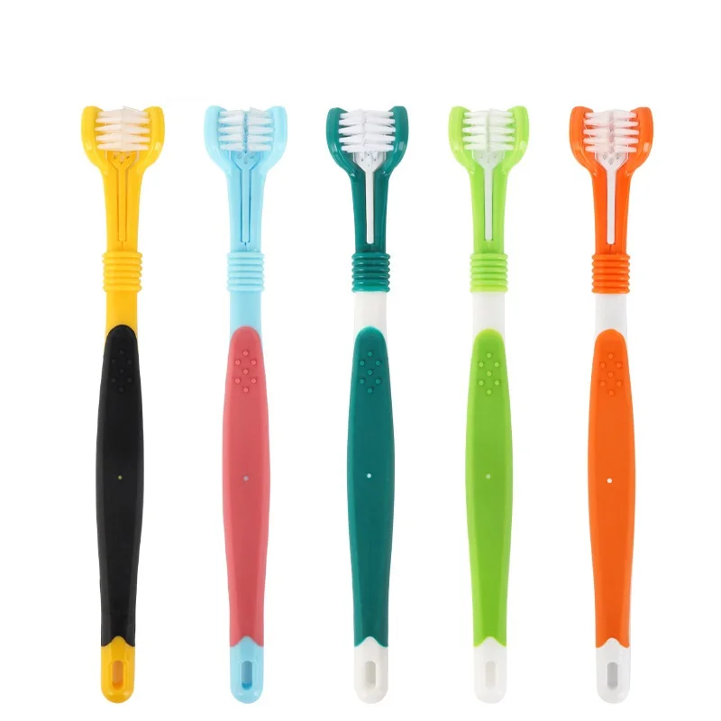 3 Sided 3 Head Pet Toothbrush With Soft Bristles For Dogs Cats Pet Dental Care Tooth Cleaning
3 Sided 3 Head Pet Toothbrush With Soft Bristles For Dogs Cats Pet Dental Care Tooth Cleaning