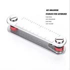 NEW Design Ruler Stainless Steel Custom Keychain / Smart Key Compact Holder Organizer with logo