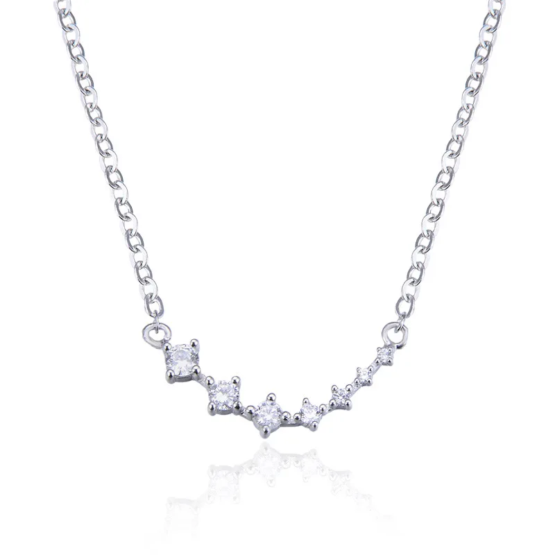 Fashion Women Pendant Necklaces Sweet S925 Sterling Silver Zircon Necklaces (SK968), As picture
Fashion Women Pendant Necklaces Sweet S925 Sterling Silver Zircon Necklaces (SK968), As picture
