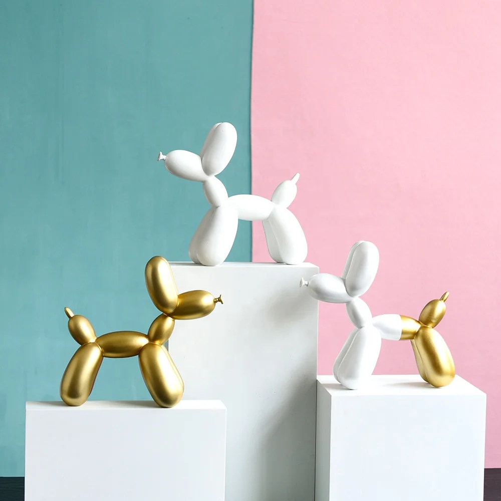 Balloon dog shape gold white resin decoration for model house hotel, White/black/gold
Balloon dog shape gold white resin decoration for model house hotel, White/black/gold